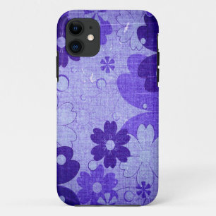 Trendy Purple Flower Vintage iPhone 11 Case
