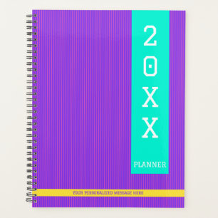 Trendy Purple Personalised Name  Planner