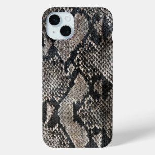 Trendy Python Snake Skin - Rich Elegant Fashion iPhone 15 Mini Case