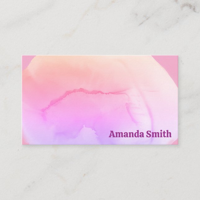 Trendy QR code cool abstract colourful Business Ca Card (Front)