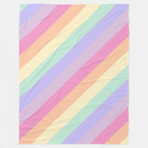 Trendy Rainbow Colours Modern Elegant Template Fleece Blanket