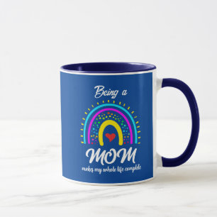 TRENDY RAINBOW MOTHER'S DAY MOM GIFT MUG