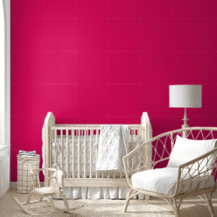 Trendy Raspberry Solid Colour Elegant Wallpaper