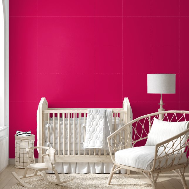 Trendy Raspberry Solid Colour | Elegant Wallpaper (Kids)