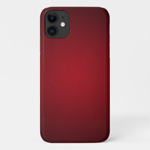 Trendy Red-Black Grainy Vignette iPhone 11 Case