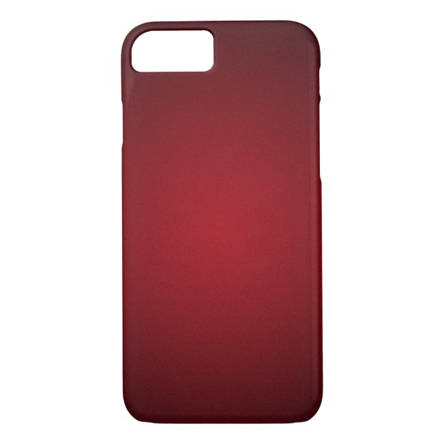 Trendy Red-Black Grainy Vignette Case-Mate iPhone Case (Back)