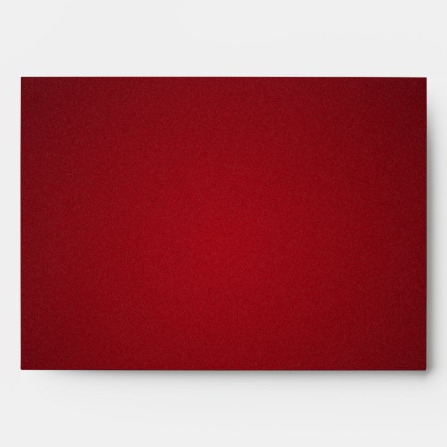 Trendy Red-Black Grainy Vignette Envelopes (Front)