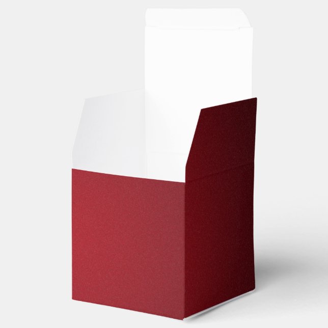 Trendy Red-Black Grainy Vignette Favour Box (Opened)