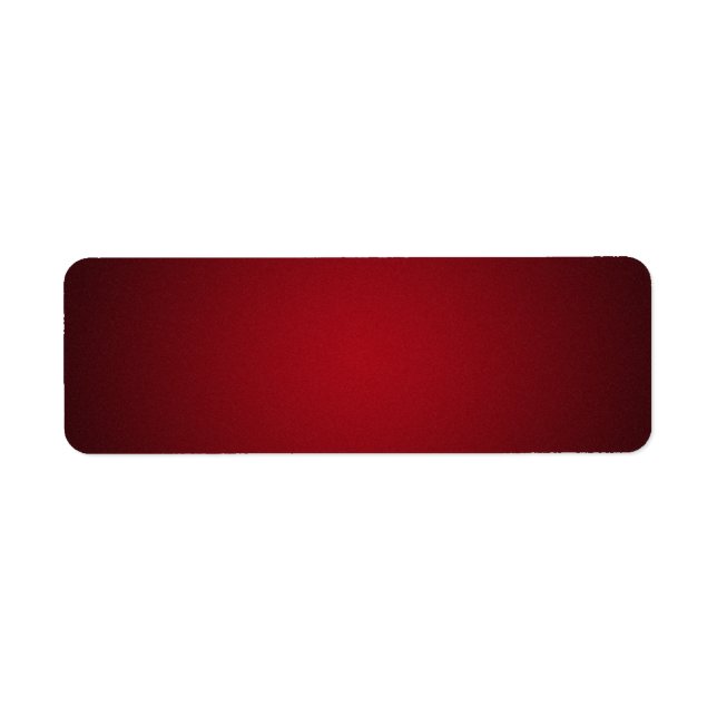 Trendy Red-Black Grainy Vignette Return Address Label (Front)