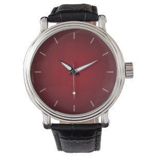 Trendy Red-Black Grainy Vignette Watch