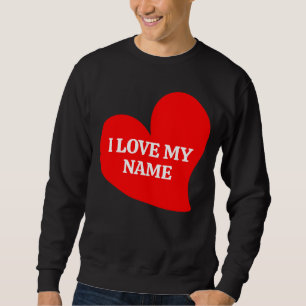 TRENDY RED HEART I LOVE MY ROMANTIC VALENTINE T-S SWEATSHIRT