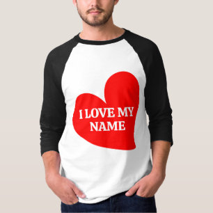 TRENDY RED HEART I LOVE MY ROMANTIC VALENTINE T-S T-Shirt