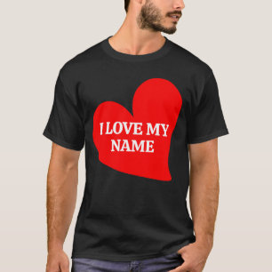 TRENDY RED HEART I LOVE MY ROMANTIC VALENTINE T-Shirt