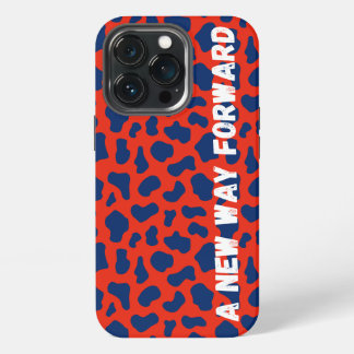 Trendy Red White Blue Animal Print Tough Case