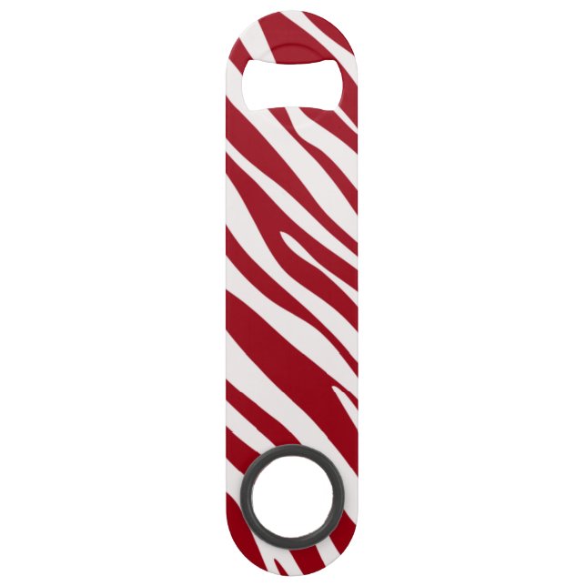 Trendy Red Zebra Animal Sripes (Front)