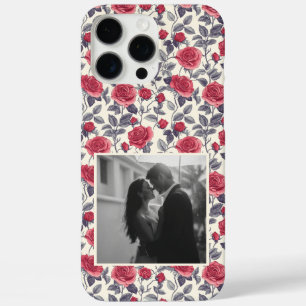 Trendy Retirement Gift Rose Flower Photo iPhone 16 Pro Max Case