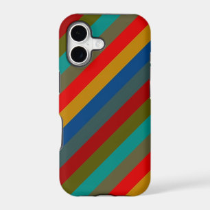 Trendy Retro Colour Stripe Pattern