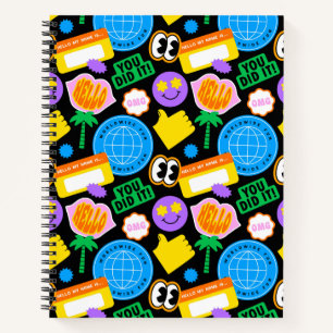 Trendy Retro Design Notebook