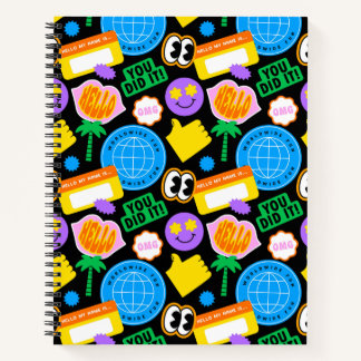 Trendy Retro Design Notebook