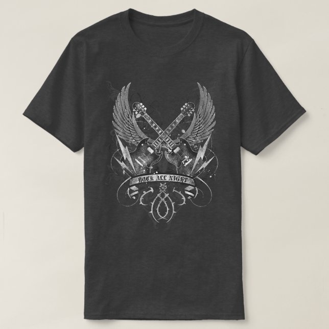 Trendy Rock All Night SG Poster1227 T-Shirt (Design Front)