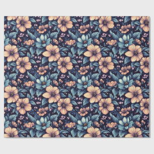 Trendy Rose Destination Wrapping Paper