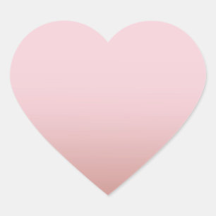 Trendy Rose Gold Blank Template Add Your Text Heart Sticker