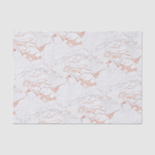Trendy Rose Gold Foil Marble Tissue Paper