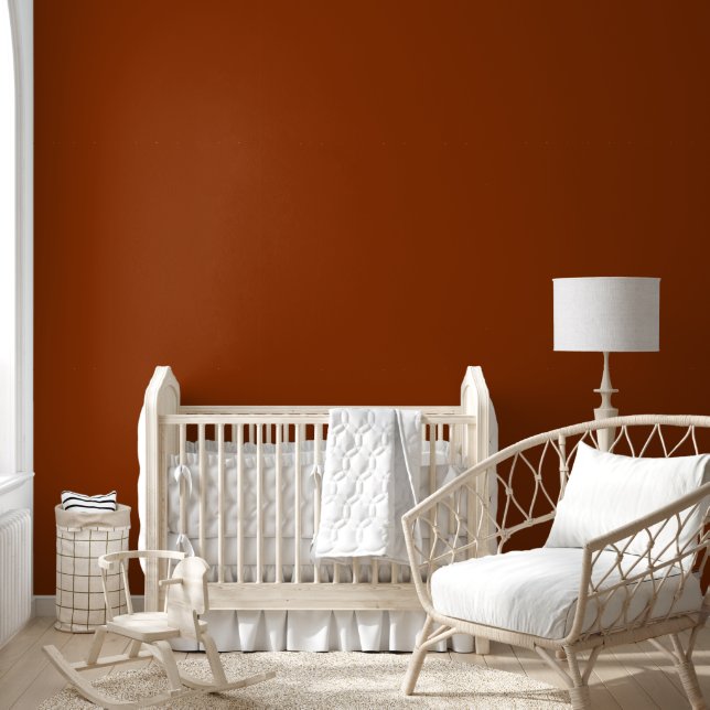 Trendy Rust Brown Solid Colour | Elegant Wallpaper (Kids)