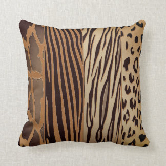 Trendy Rustic Animal Printed Zebra Stripe Pillow