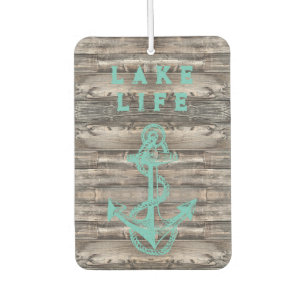 trendy rustic NAUTICAL TEAL ANCHOR   Car Air Freshener