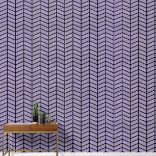 Trendy Rustic Purple Chevron Wallpaper