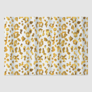 Trendy Safari Chic Gold Leopard Print Gift Tissue Paper