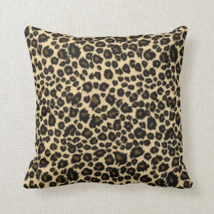 Trendy Safari Leopard Print Cushion