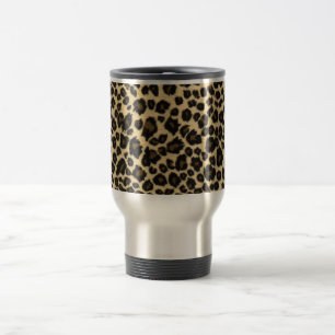Trendy Safari Leopard Print Travel Mug