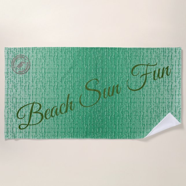 Trendy Sand Beach Towel (Front)