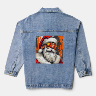 Trendy Santa Claus Denim Jacket
