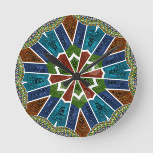 Trendy Sari design Round Clock