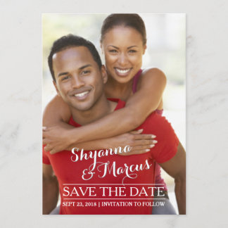 Trendy Save the Date Custom Photo Template