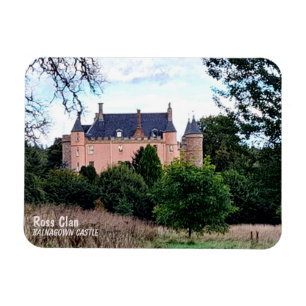 Trendy Scottish Ross Clan's Balnagown Castle Magnet