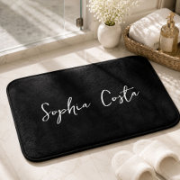 Trendy Script Modern Custom Signature Name Black