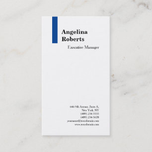 Trendy script professional plain minimalist business card