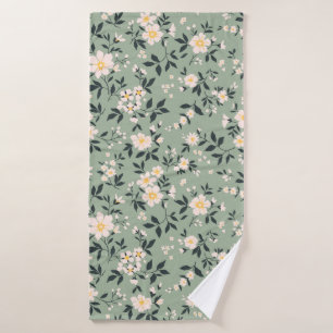 Trendy seamless vintage floral pattern. Endless de Bath Towel