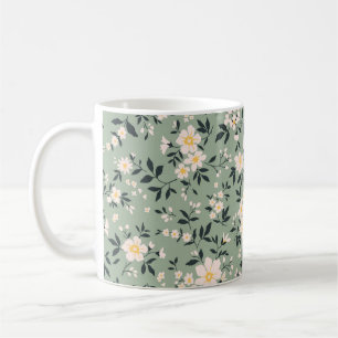 Trendy seamless vintage floral pattern. Endless de Coffee Mug