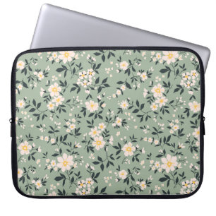 Trendy seamless vintage floral pattern. Endless de Laptop Sleeve