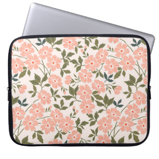 Trendy seamless vintage floral pattern. Endless pr Laptop Sleeve