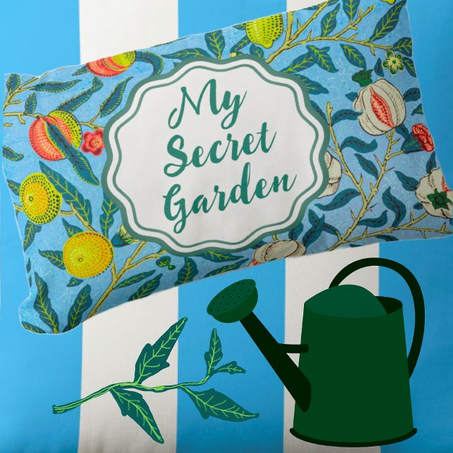 Trendy Secret Garden  Floral Outdoor Pillow (Creator Uploaded)