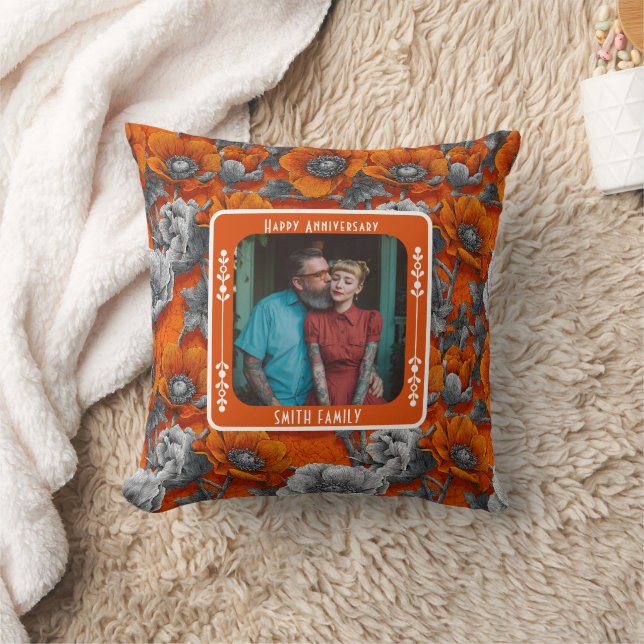 Trendy Sentimental 25Th Anniversary Throw Pillow  (Blanket)