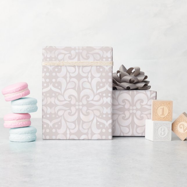 Trendy Shine Geometric  Pattern  Wrapping Paper (Baby Shower)