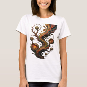 Trendy Silver ABSTRACT ART Graphic Design v2 T-Shirt