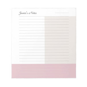 Trendy Simple Colorblock Notepad